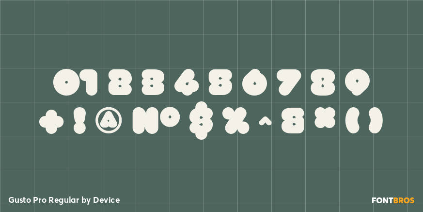 Gusto Pro Regular Font Poster #4
