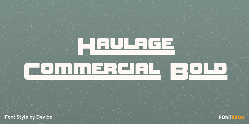 Haulage Commercial Bold Poster
