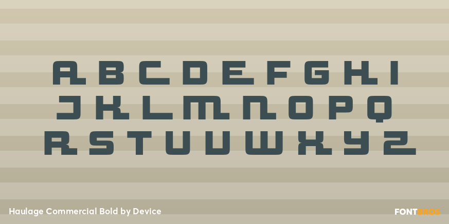 Haulage Commercial Bold Font Poster #2