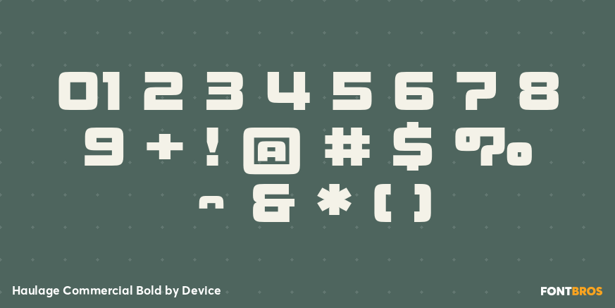 Haulage Commercial Bold Font Poster #4