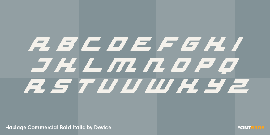 Haulage Commercial Bold Italic Font Poster #2