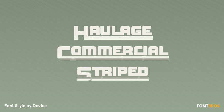 Haulage Commercial Striped Poster