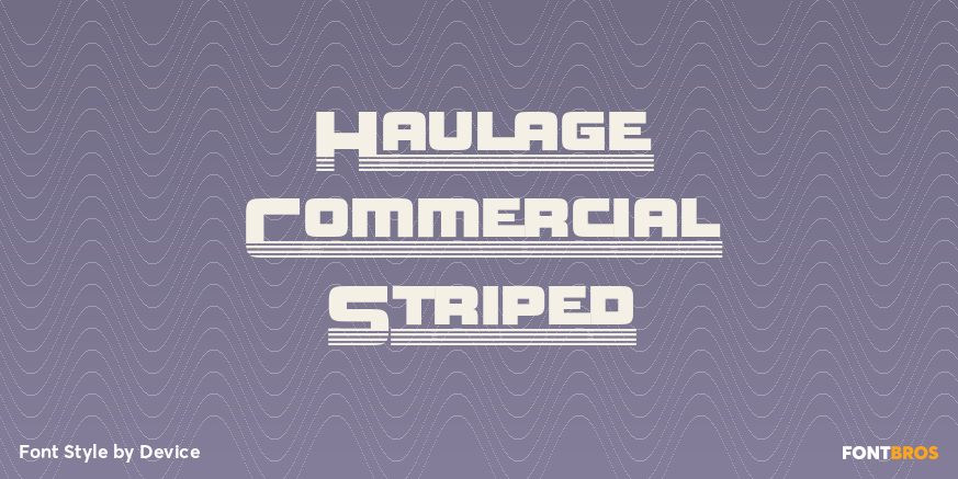 Haulage Commercial Striped Poster