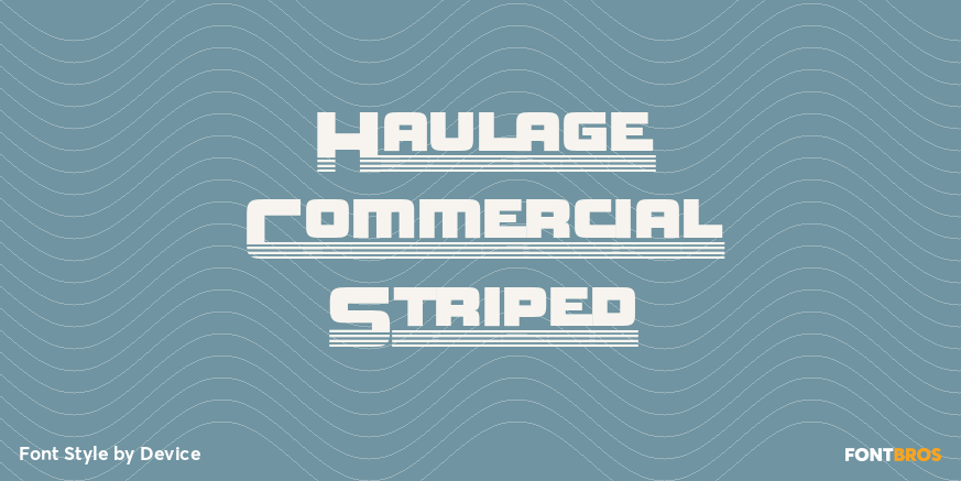 Haulage Commercial Striped Poster