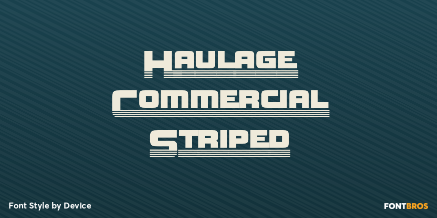 Haulage Commercial Striped Poster