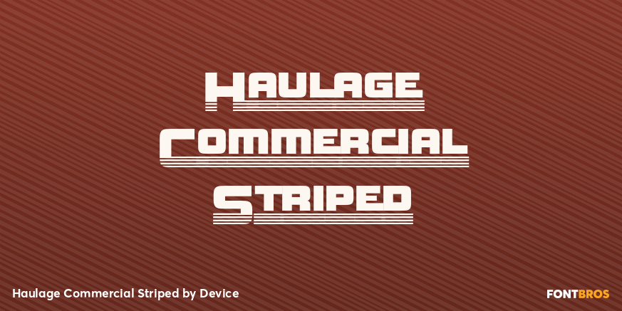 Haulage Commercial Striped Poster