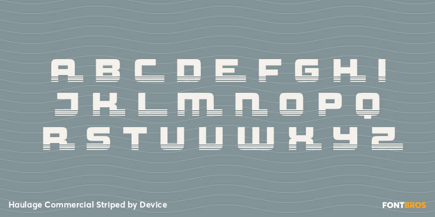 Haulage Commercial Striped Font Poster #2