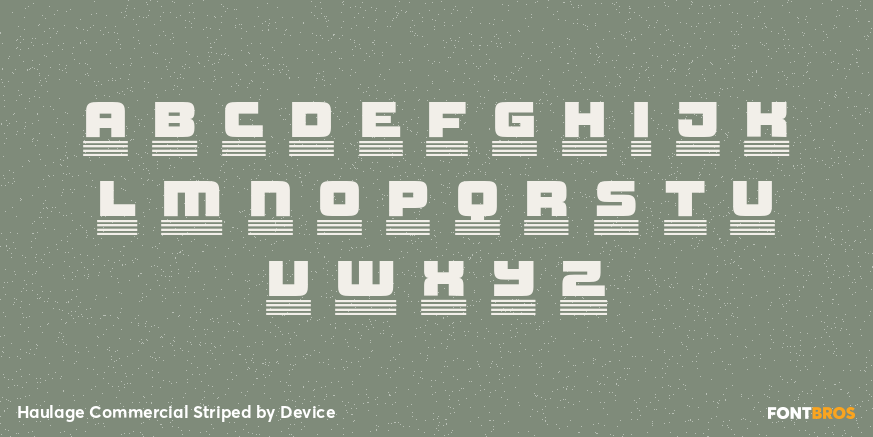 Haulage Commercial Striped Font Poster #3