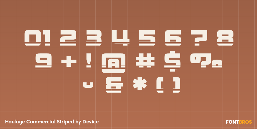 Haulage Commercial Striped Font Poster #4