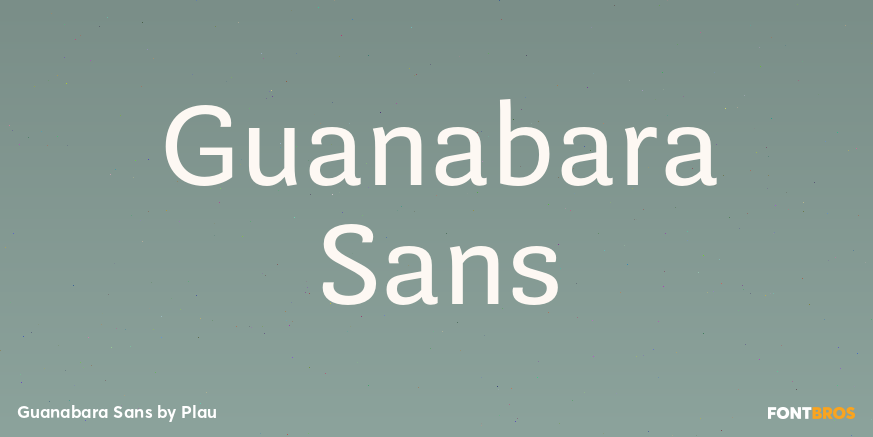 Guanabara Sans Font Poster