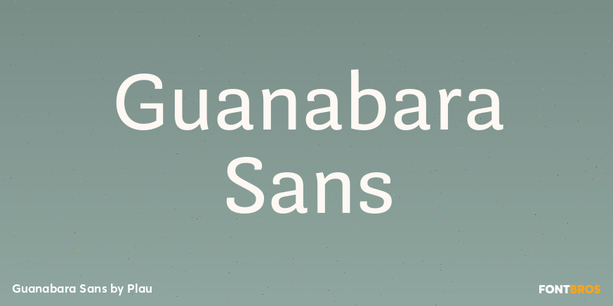 Guanabara Sans Font Poster