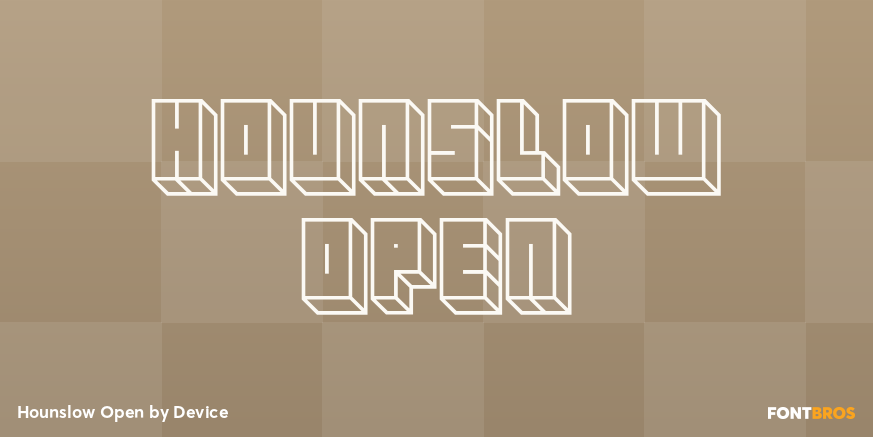 Hounslow Open Font Poster #1