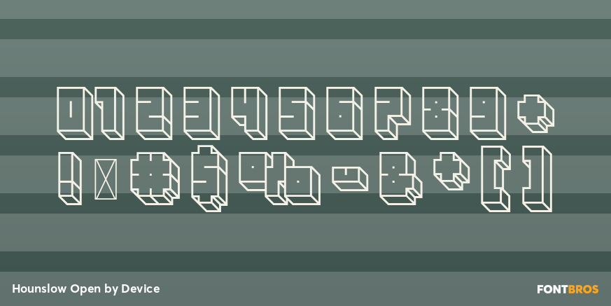 Hounslow Open Font Poster #4
