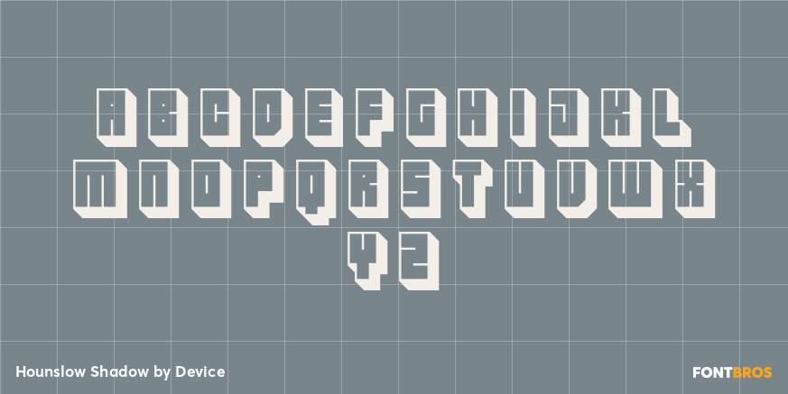 Hounslow Shadow Font Poster #1