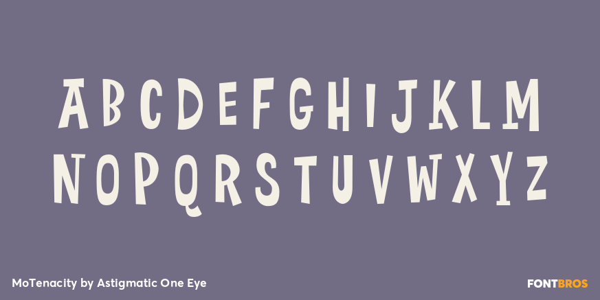 MoTenacity Font Poster #2