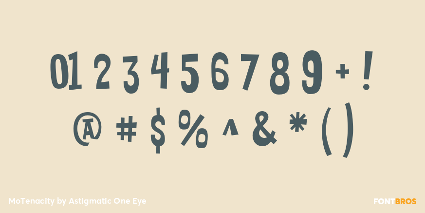 MoTenacity Font Poster #4