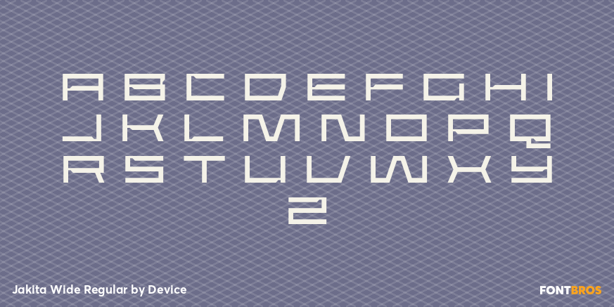 Jakita Wide Regular Font Poster #2