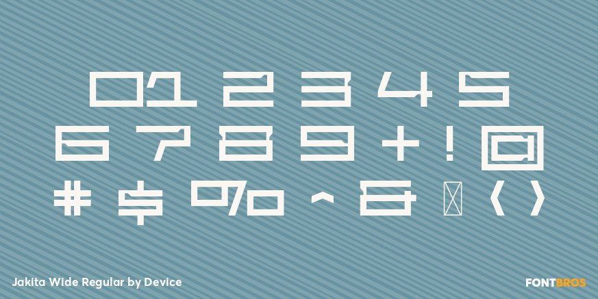 Jakita Wide Regular Font Poster #4