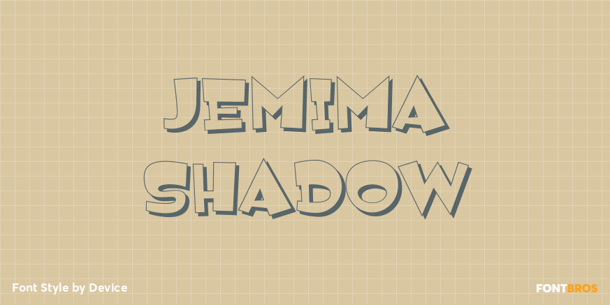 Jemima Shadow Font Poster #1