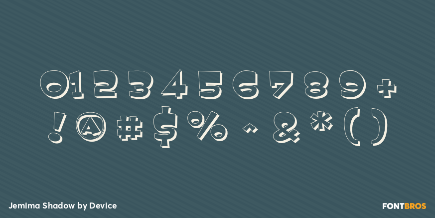 Jemima Shadow Font Poster #1