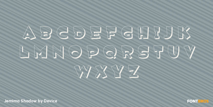 Jemima Shadow Font Poster #1