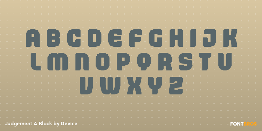 Judgement A Black Font Poster #2