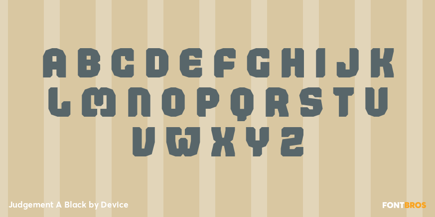 Judgement A Black Font Poster #3