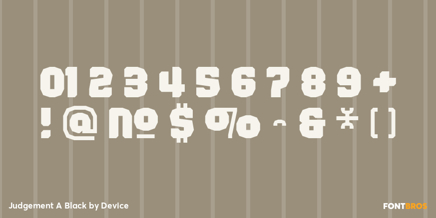 Judgement A Black Font Poster #4