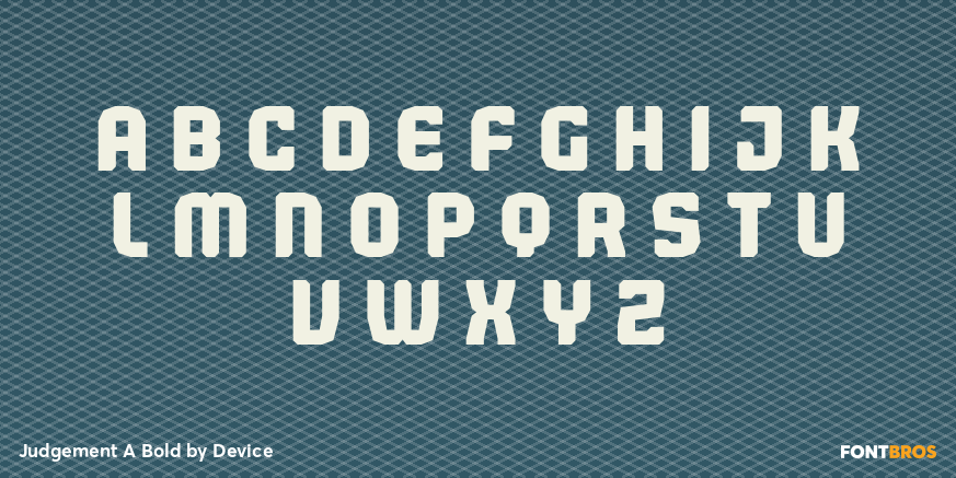 Judgement A Bold Font Poster #2