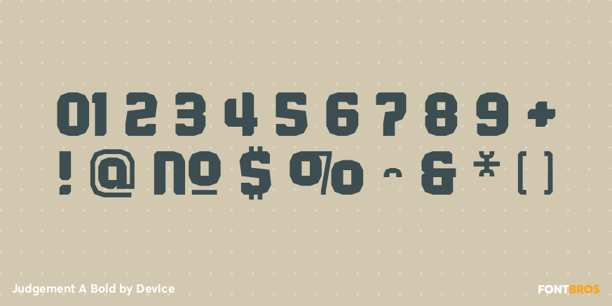 Judgement A Bold Font Poster #4