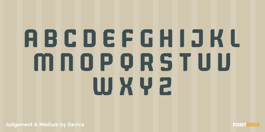 Judgement A Medium Font Poster #2