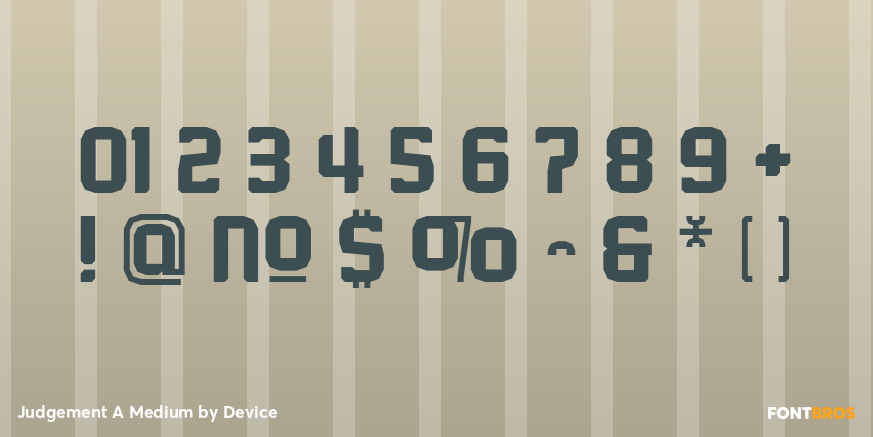 Judgement A Medium Font Poster #4