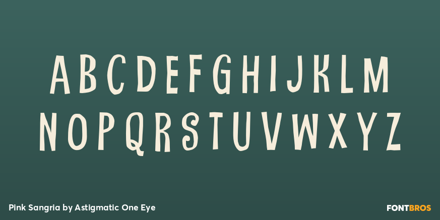 Pink Sangria Font Poster #2