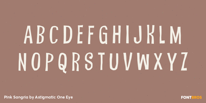 Pink Sangria Font Poster #3