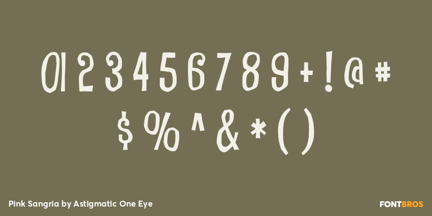 Pink Sangria Font Poster #4