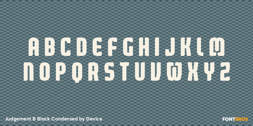 Judgement B Black Condensed Font Poster #3