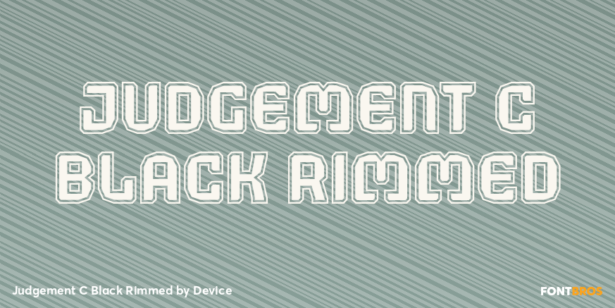 Judgement C Black Rimmed Font Poster #1