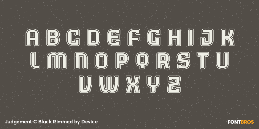 Judgement C Black Rimmed Font Poster #2