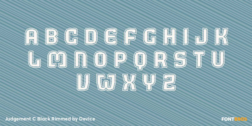 Judgement C Black Rimmed Font Poster #3