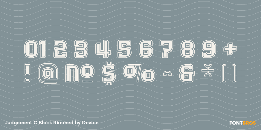 Judgement C Black Rimmed Font Poster #4