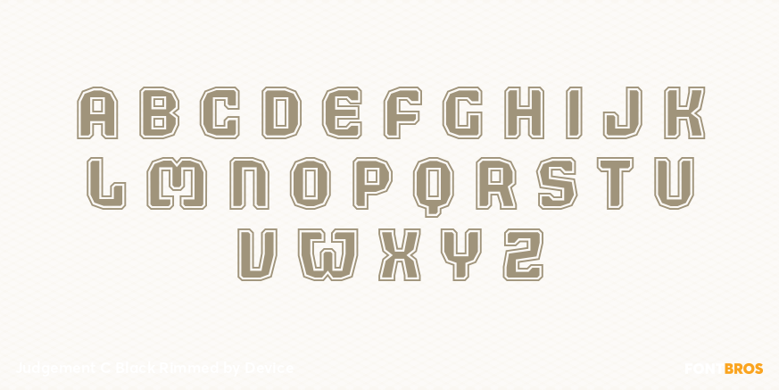 Judgement C Black Rimmed Font Poster #1