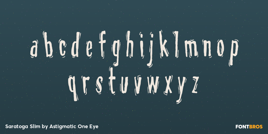 Saratoga Slim Font Poster #3