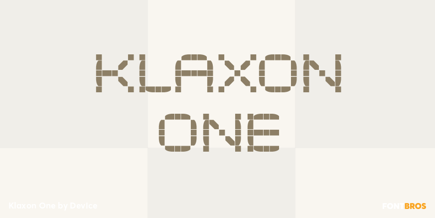 Klaxon One Font Poster #1
