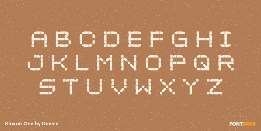 Klaxon One Font Poster #2