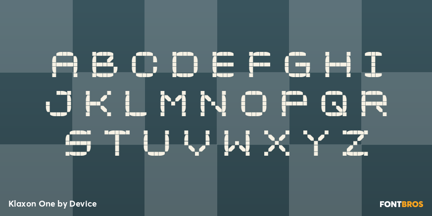 Klaxon One Font Poster #3