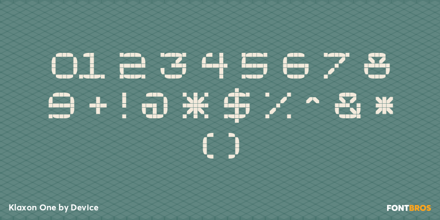 Klaxon One Font Poster #4
