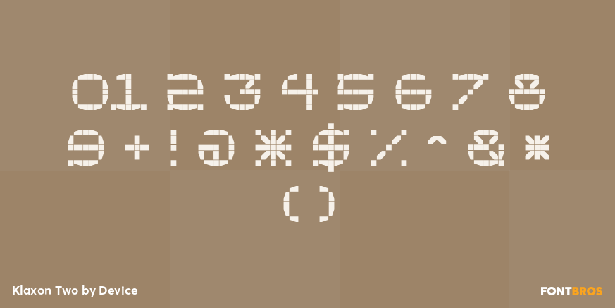 Klaxon Two Font Poster #4