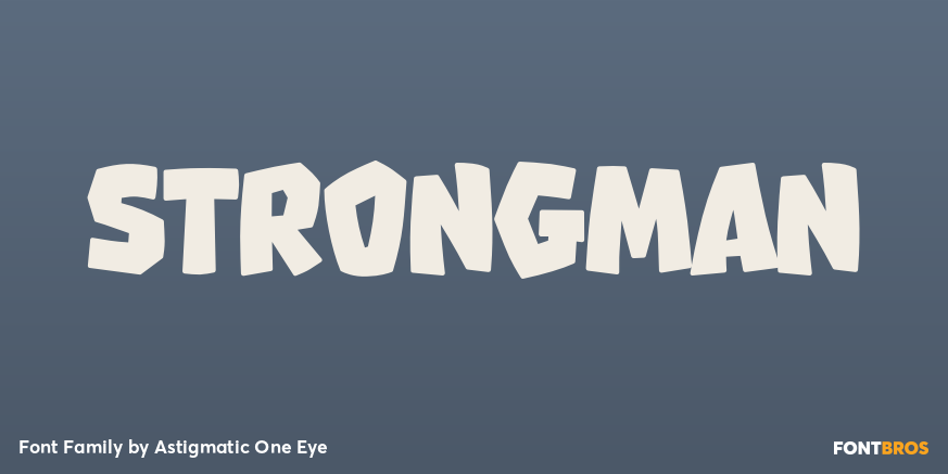 Strongman Font Poster