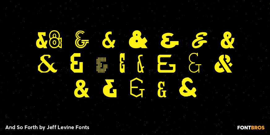 And So Forth Font Poster #4