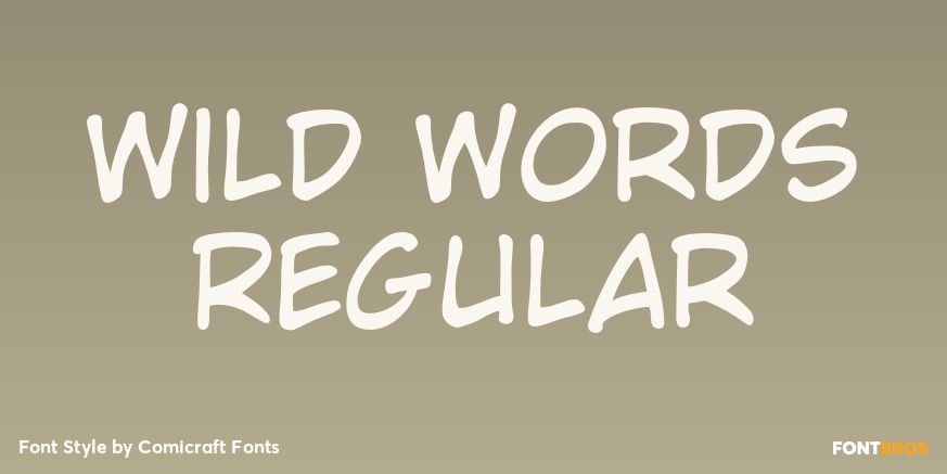 Wild Words Regular Poster